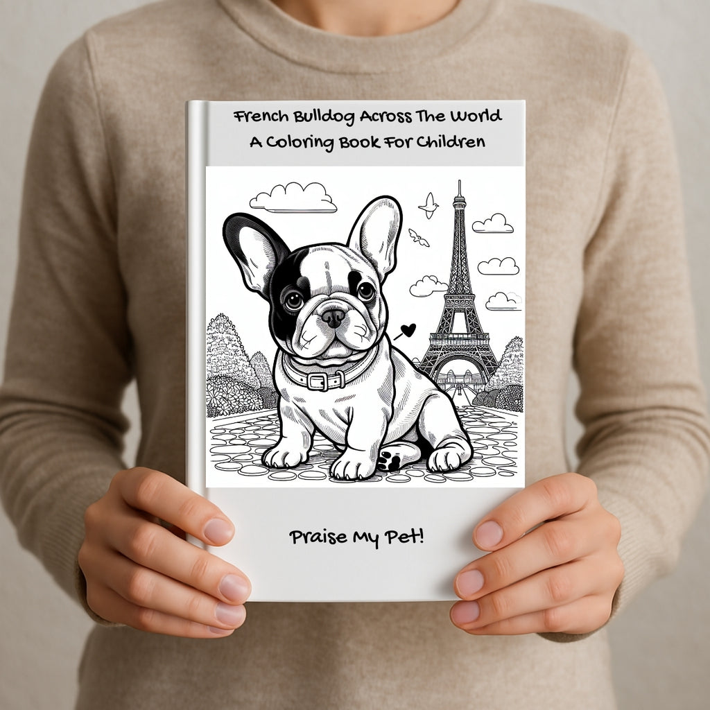 French Bulldog Across The World: A Coloring Book For Children