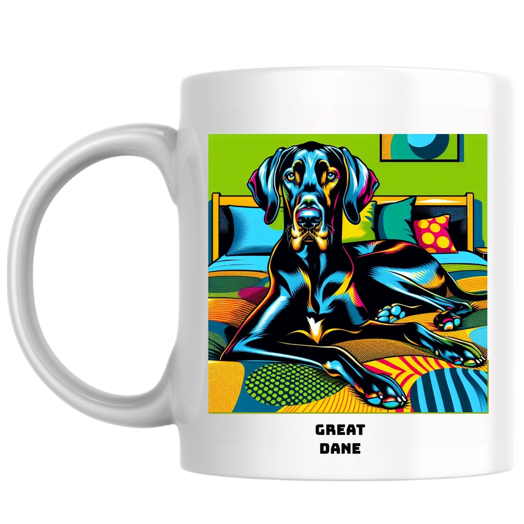 Great Dane the Magnificent: Pop Art Coffee Mug