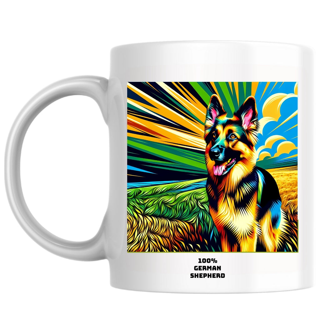 100% German Shepherd the Magnificent: Pop Art Coffee Mug