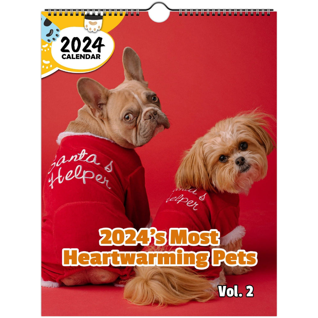2024's Most Heartwarming Pets Volume Two: 2024 Wall Calendar (Published)