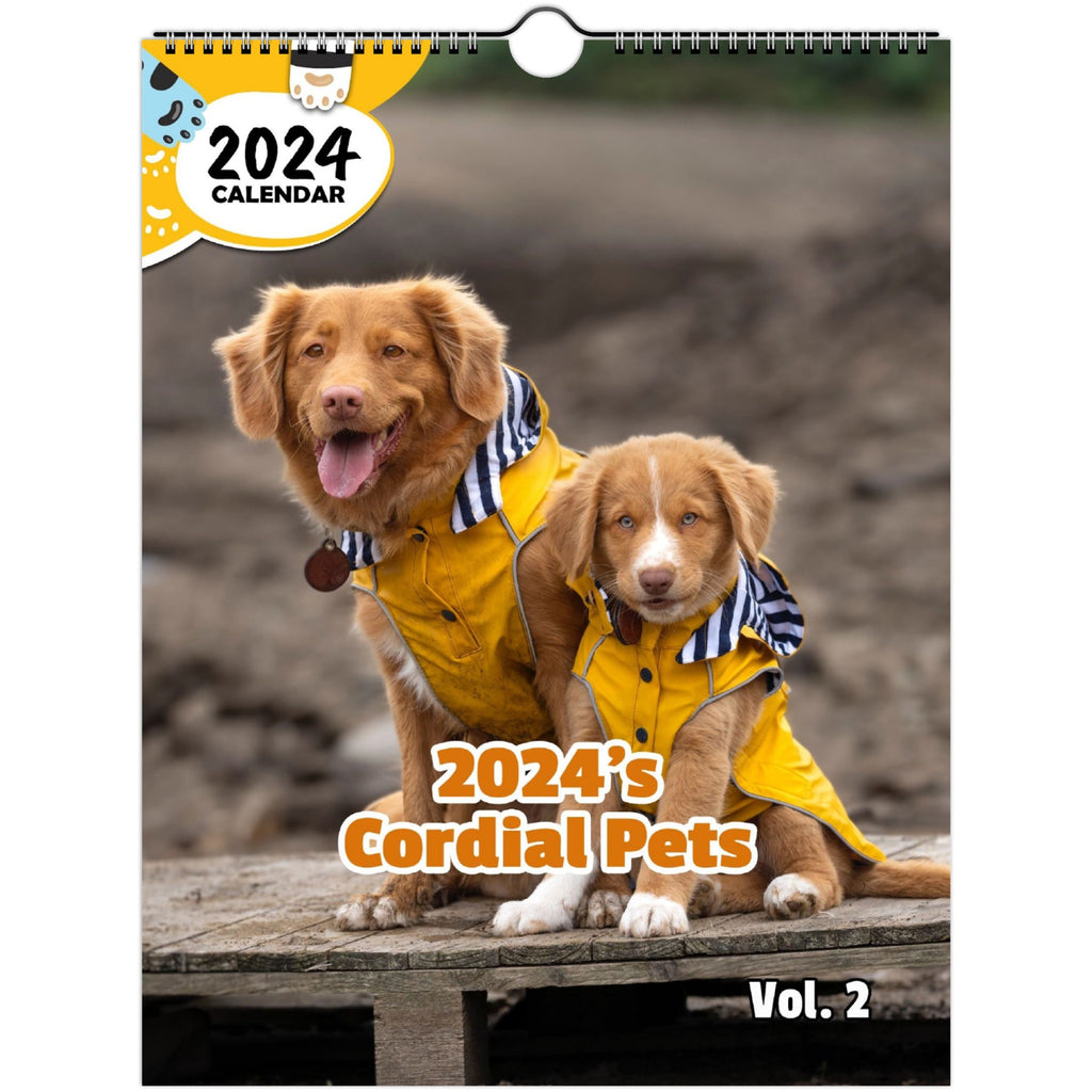 2024's Cordial Pets Volume Two: 2024 Wall Calendar (Published)