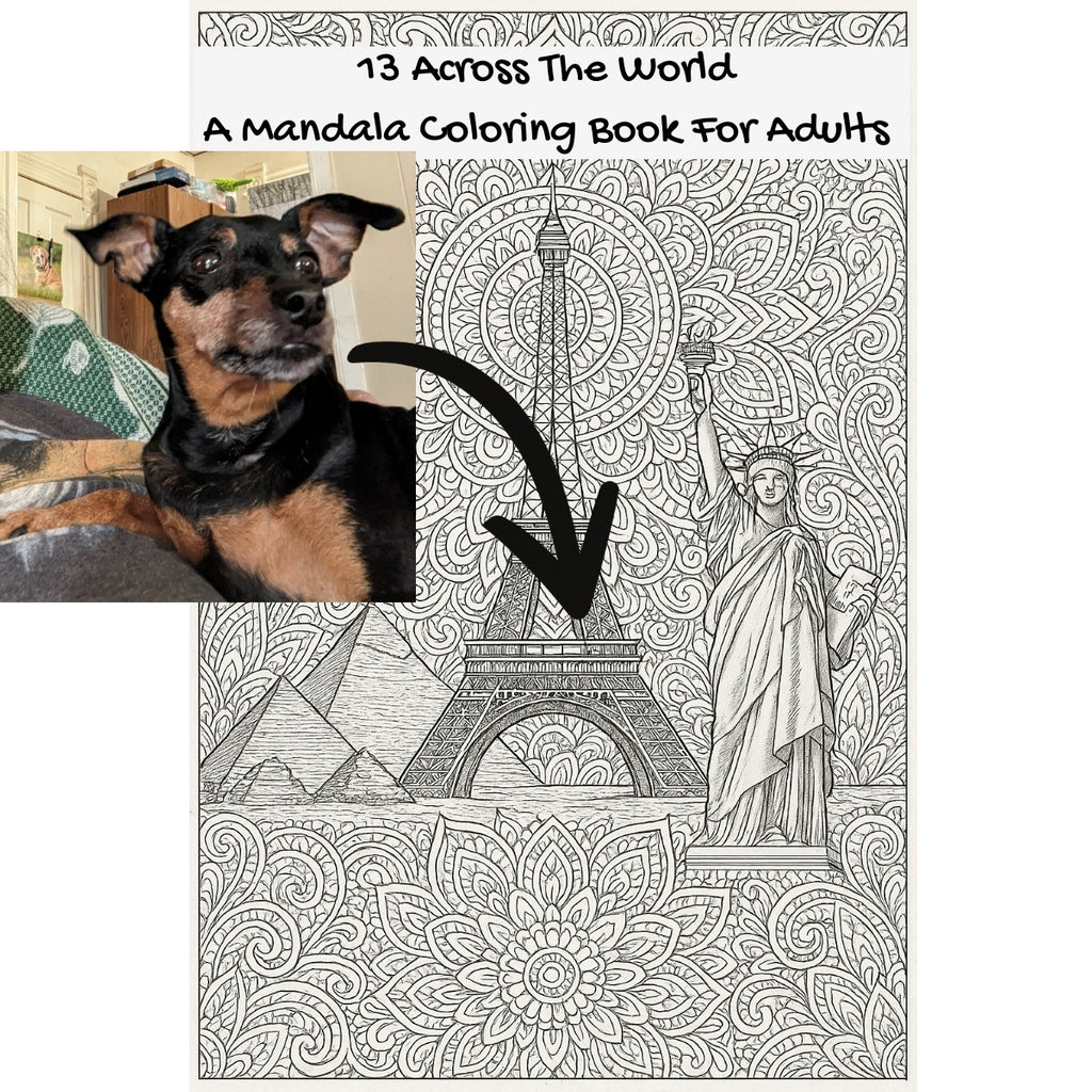 13 Across The World: A Mandala Coloring Book For Adults