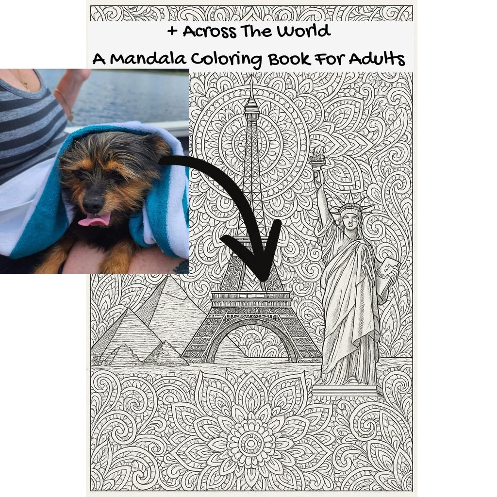 + Across The World: A Mandala Coloring Book For Adults