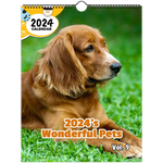 2024's Wonderful Pets Volume Nine: 2024 Wall Calendar (Published)