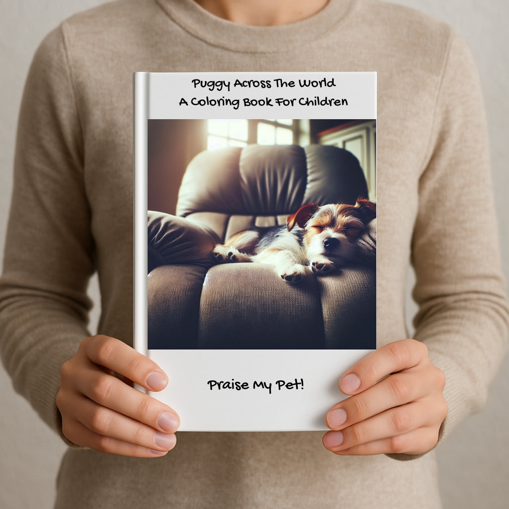 Puggy Across The World: A Coloring Book For Children