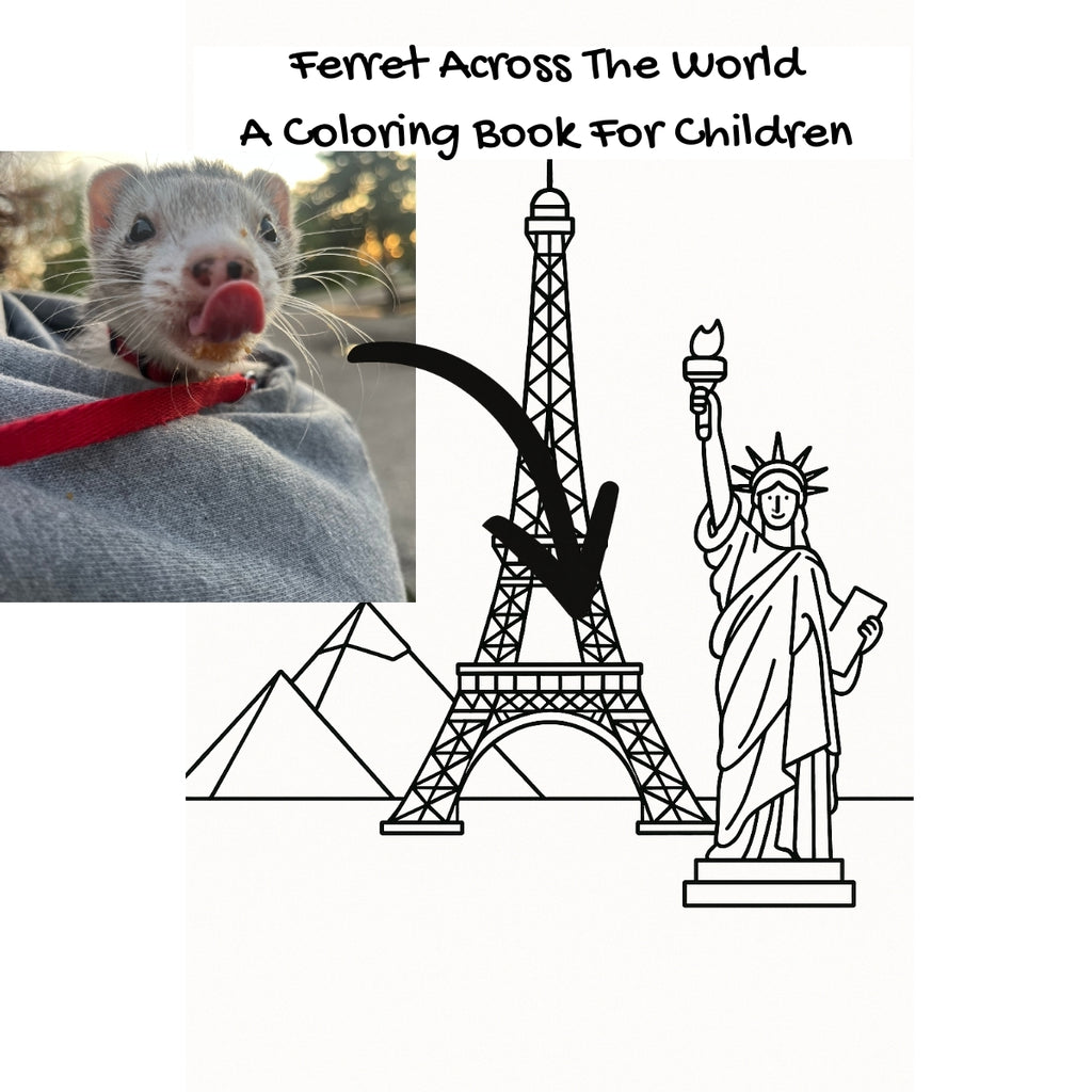 Ferret Across The World: A Coloring Book For Children
