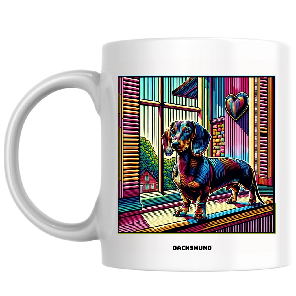 Dachshund the Magnificent: Pop Art Coffee Mug