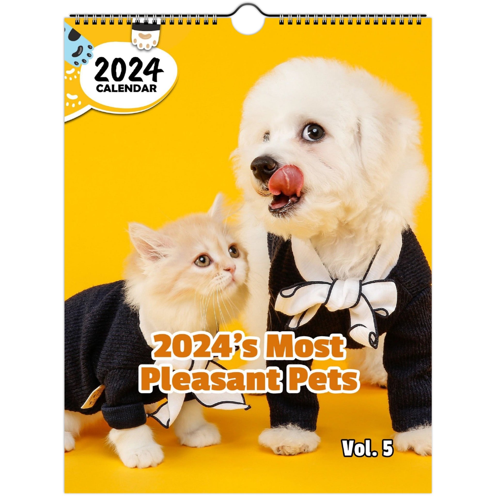 2024's Most Pleasant Pets Volume Five: 2024 Wall Calendar (Published)