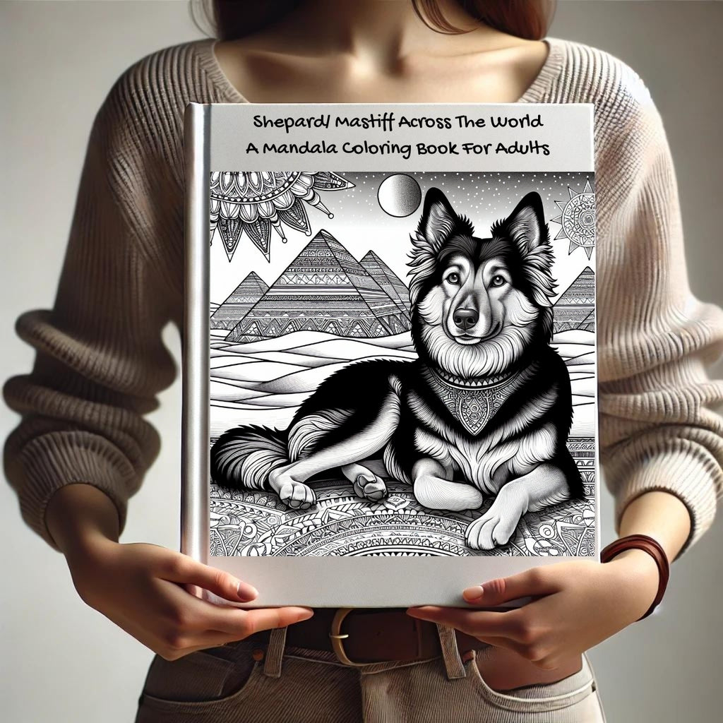 Shepard/ Mastiff Across The World: A Mandala Coloring Book For Adults