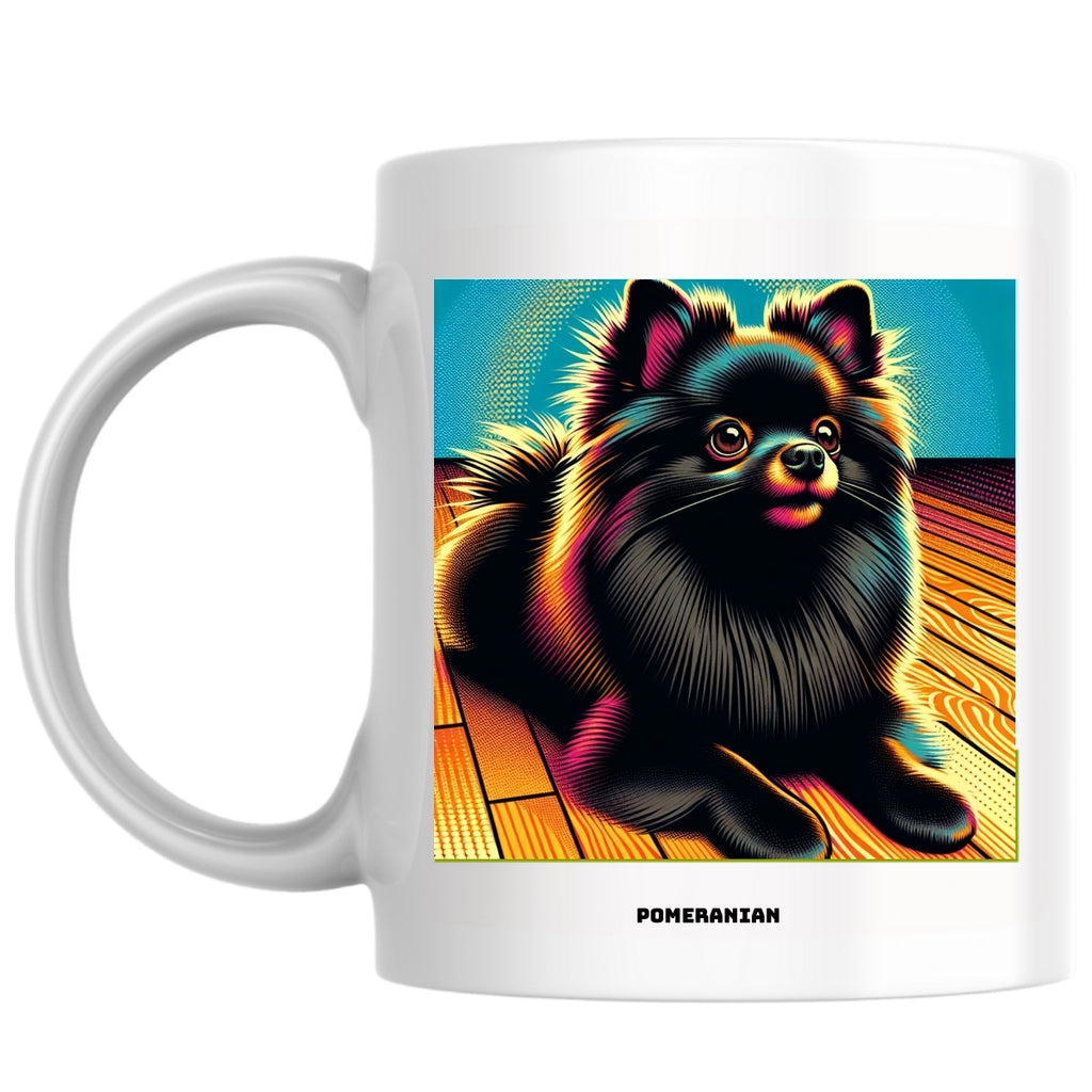 Pomeranian the Magnificent: Pop Art Coffee Mug