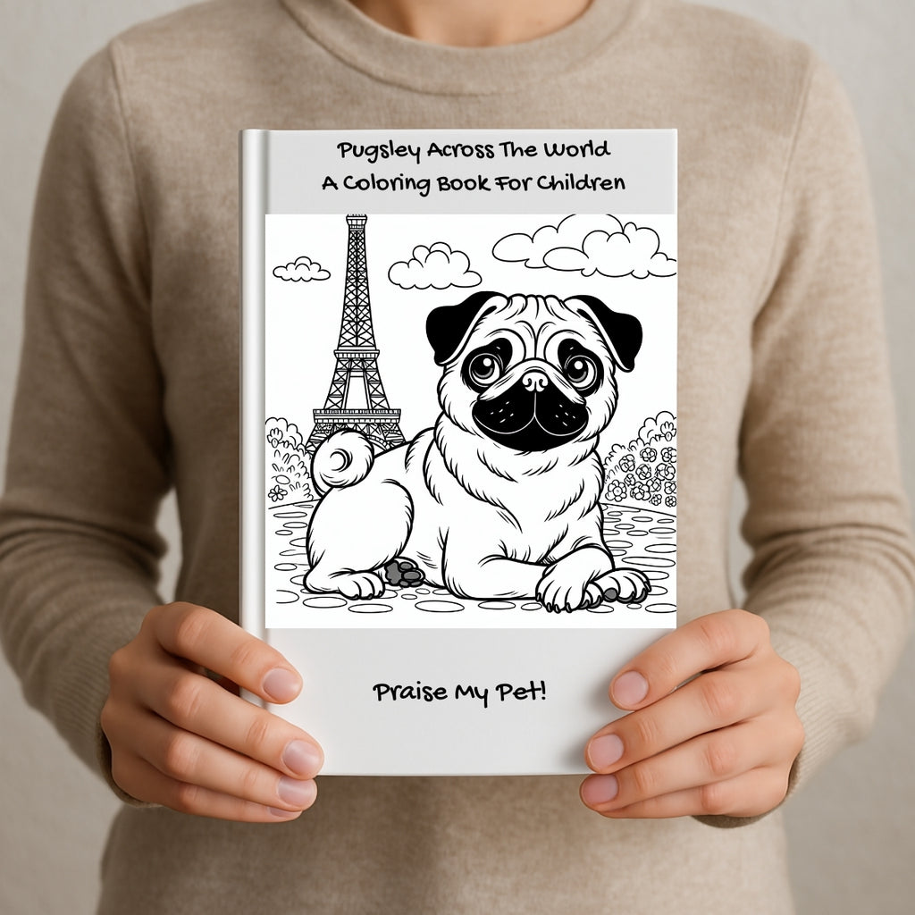 Pugsley Across The World: A Coloring Book For Children