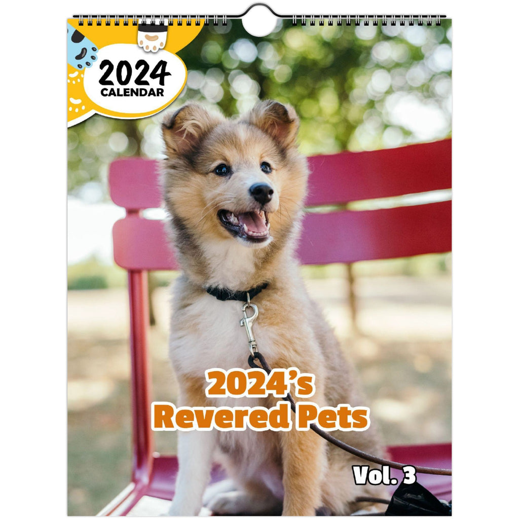 2024's Revered Pets Volume Three: 2024 Wall Calendar (Published)