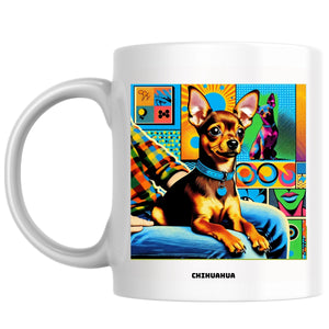 Chihuahua the Magnificent: Pop Art Coffee Mug