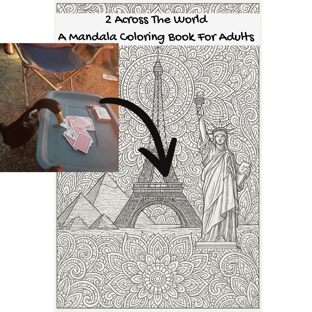 2 Across The World: A Mandala Coloring Book For Adults