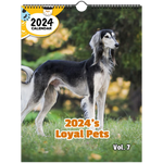 2024's Loyal Pets Volume Seven: 2024 Wall Calendar (Published)