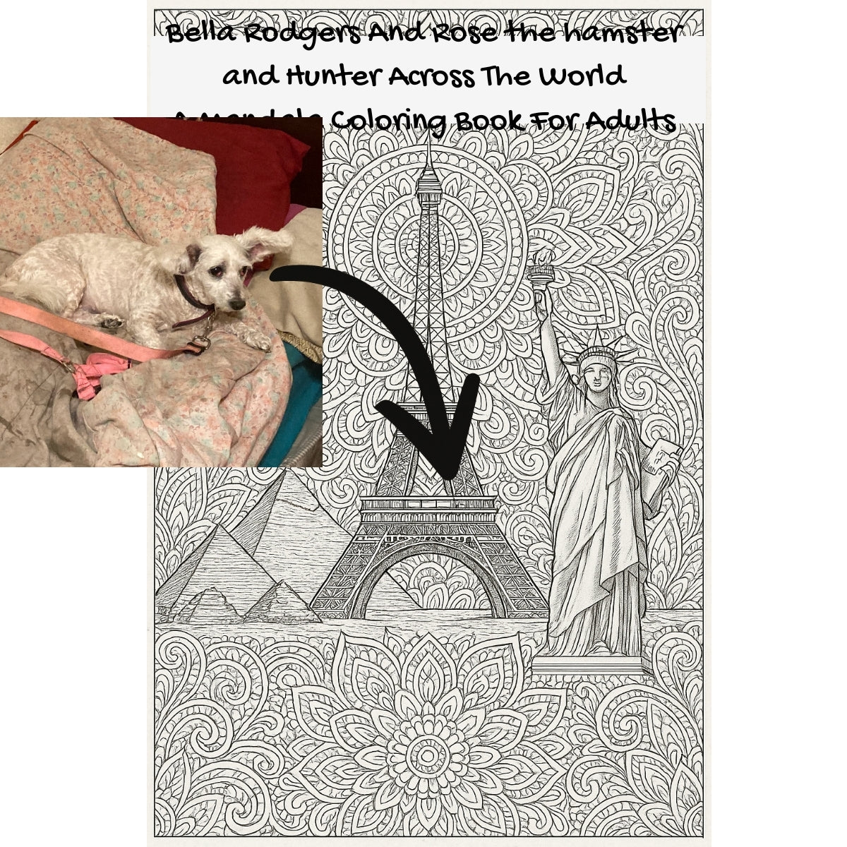 Bella Rodgers And Rose the hamster and Hunter Across The World: A Mandala Coloring Book For Adults