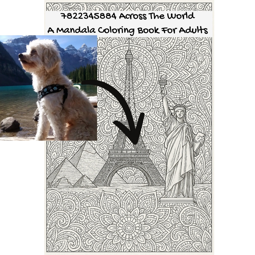 7822345884 Across The World: A Mandala Coloring Book For Adults