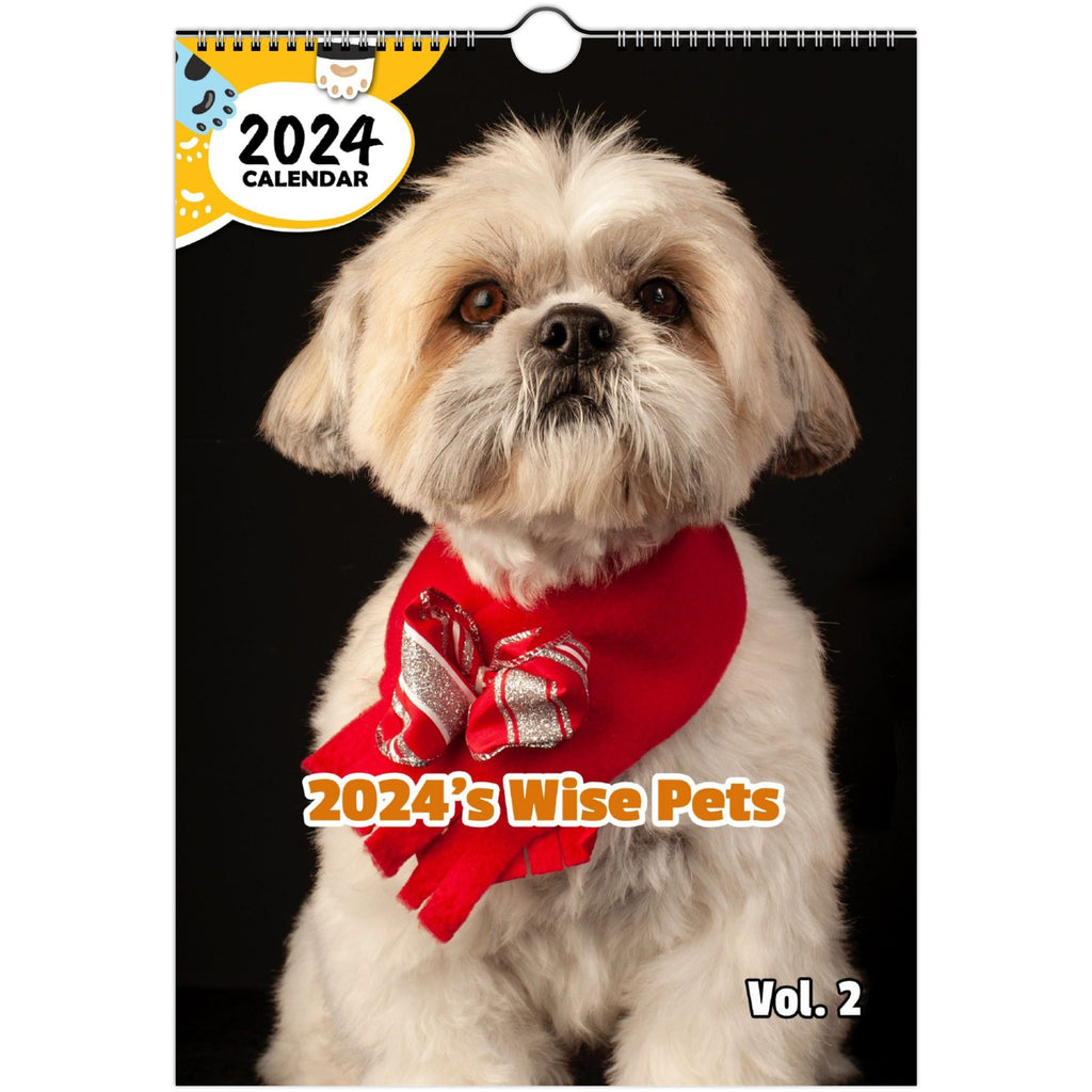 2024's Wise Pets Volume Two: 2024 Wall Calendar (Published)