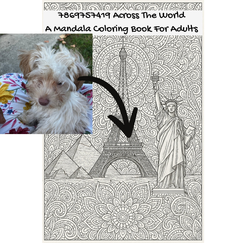 7869757419 Across The World: A Mandala Coloring Book For Adults