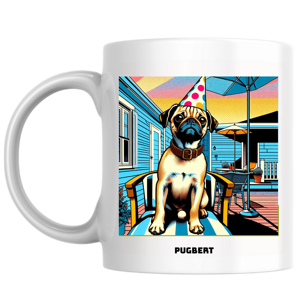 Pugbert the Magnificent: Pop Art Coffee Mug