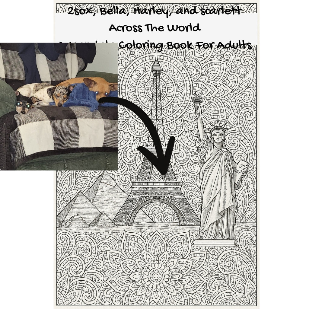 2sox,  Bella, Harley,  and scarlett Across The World: A Mandala Coloring Book For Adults