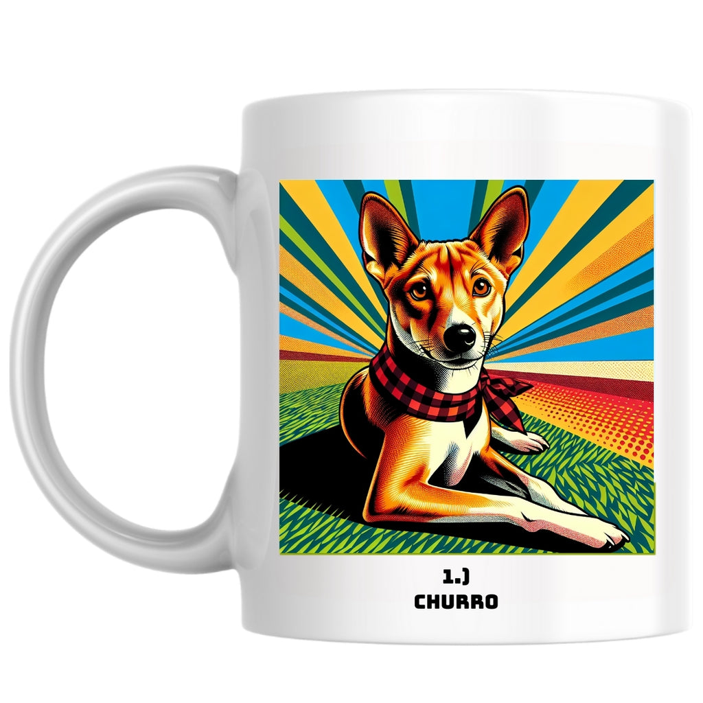 1.) Churro the Magnificent: Pop Art Coffee Mug