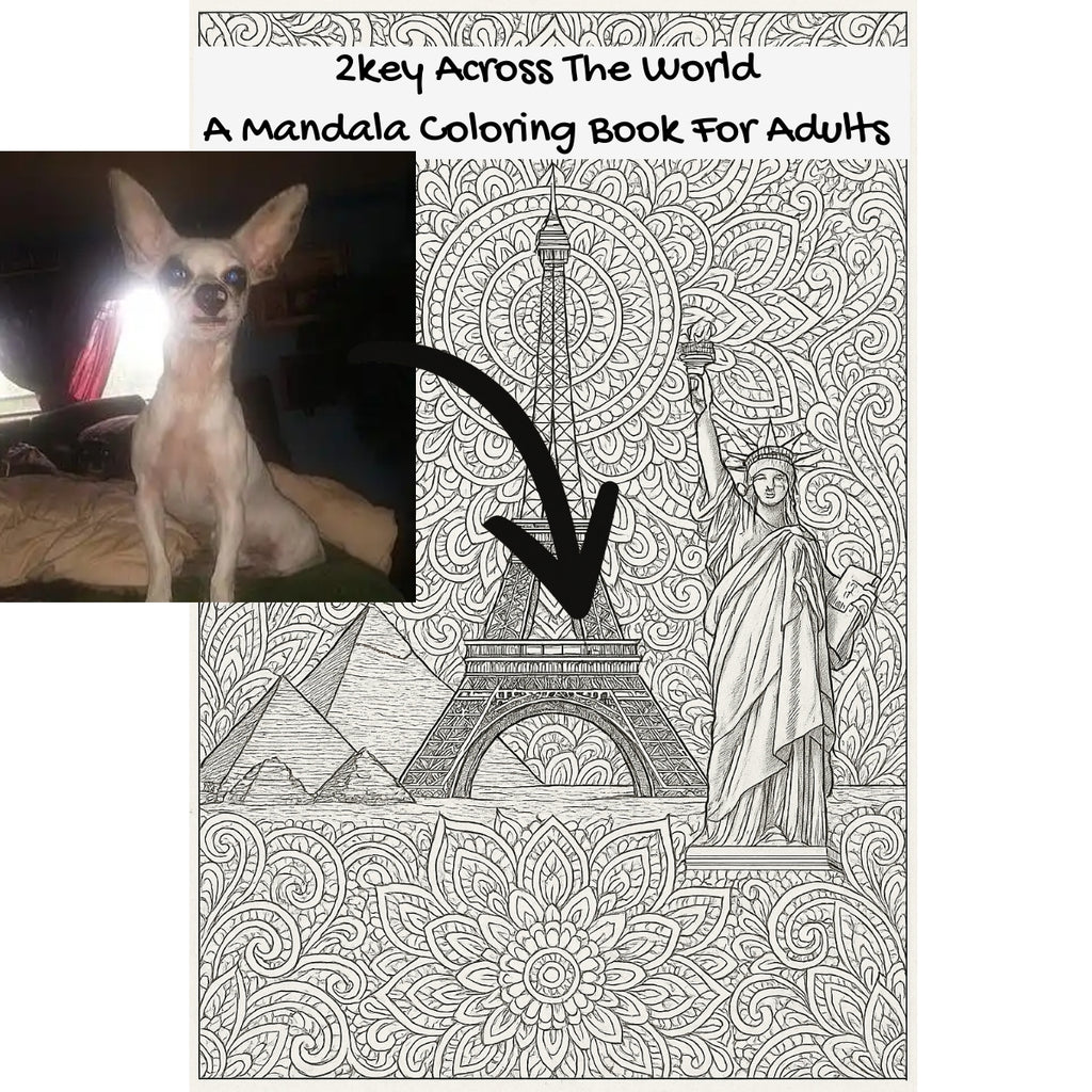 2key Across The World: A Mandala Coloring Book For Adults