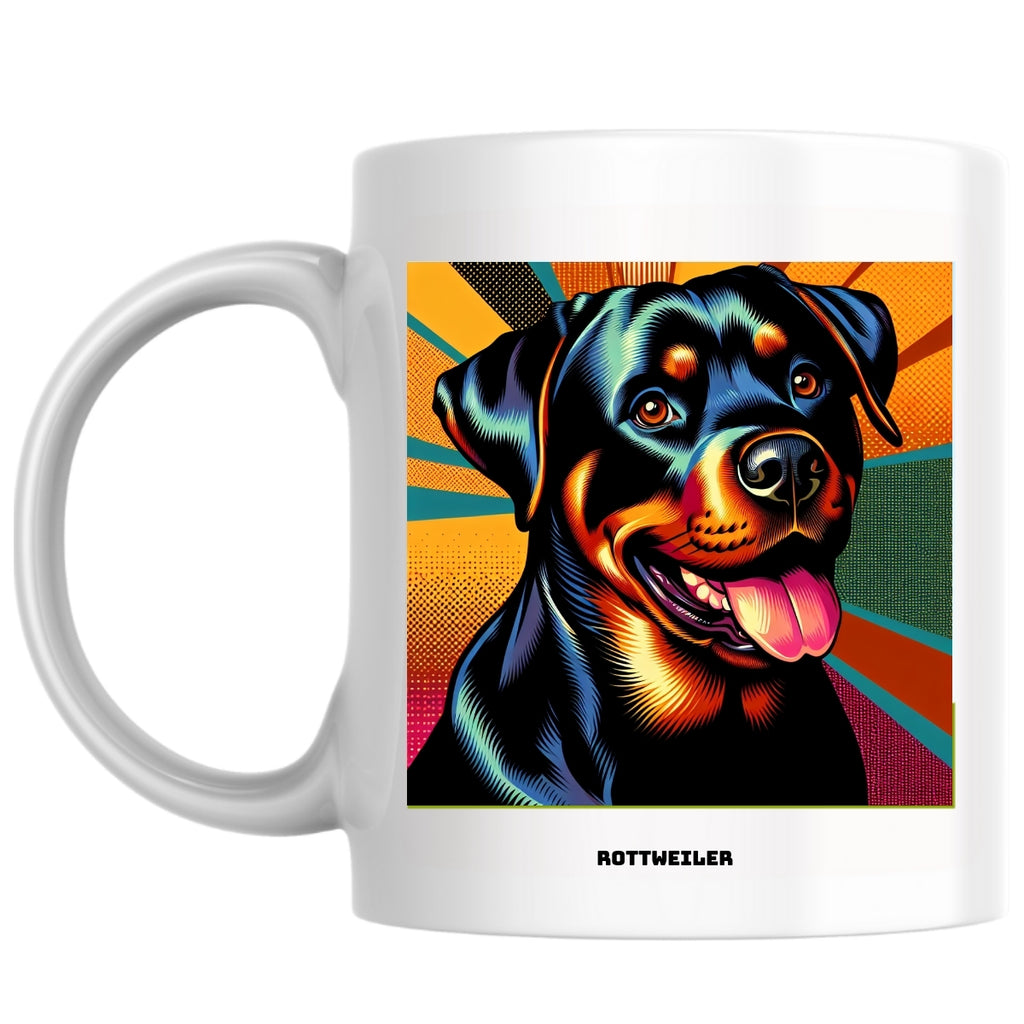 Rottweiler the Magnificent: Pop Art Coffee Mug