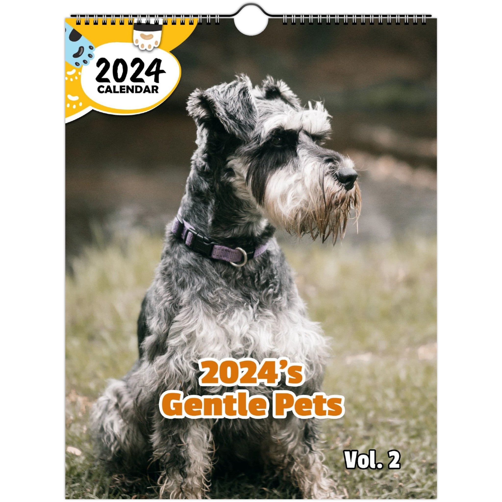 2024's Gentle Pets Volume Two: 2024 Wall Calendar (Published)