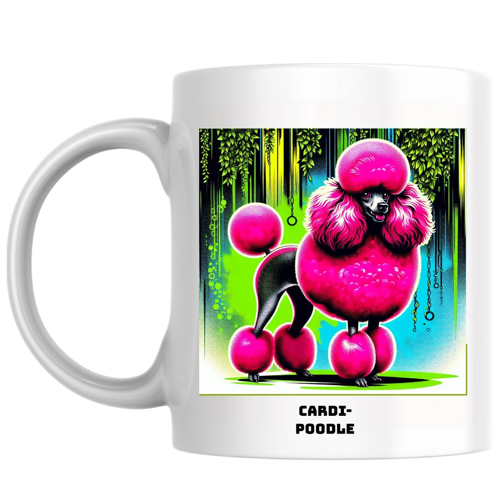 Cardi-poodle the Magnificent: Pop Art Coffee Mug