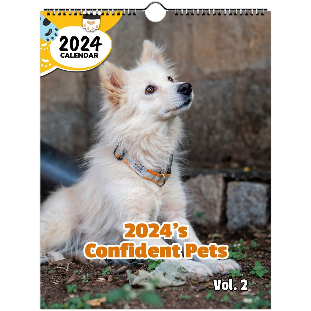 2024's Confident Pets Volume Two: 2024 Wall Calendar (Published)
