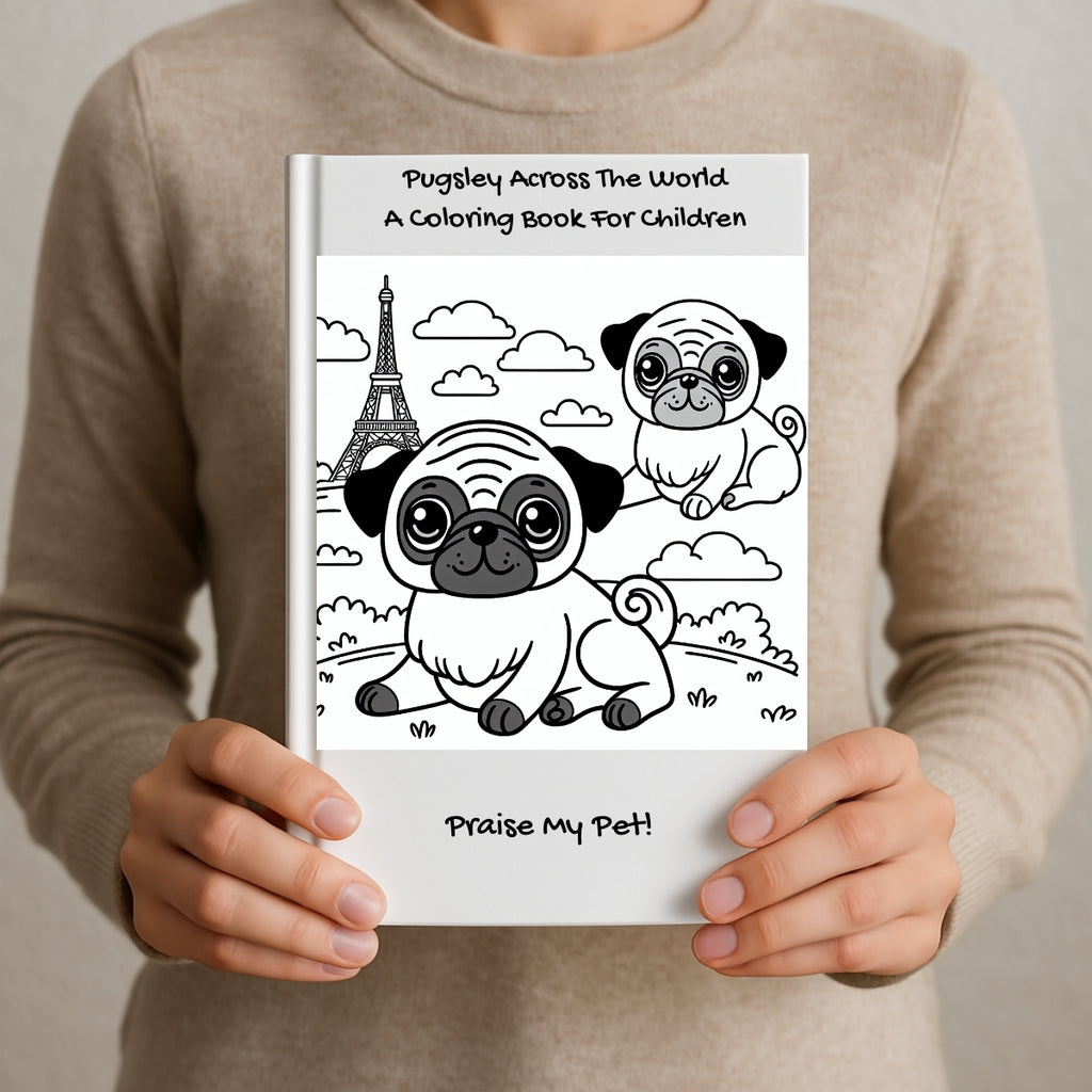 Pugsley Across The World: A Coloring Book For Children