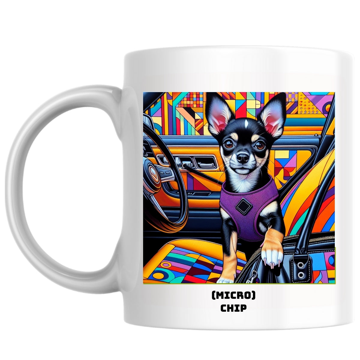 (Micro) Chip the Magnificent: Pop Art Coffee Mug