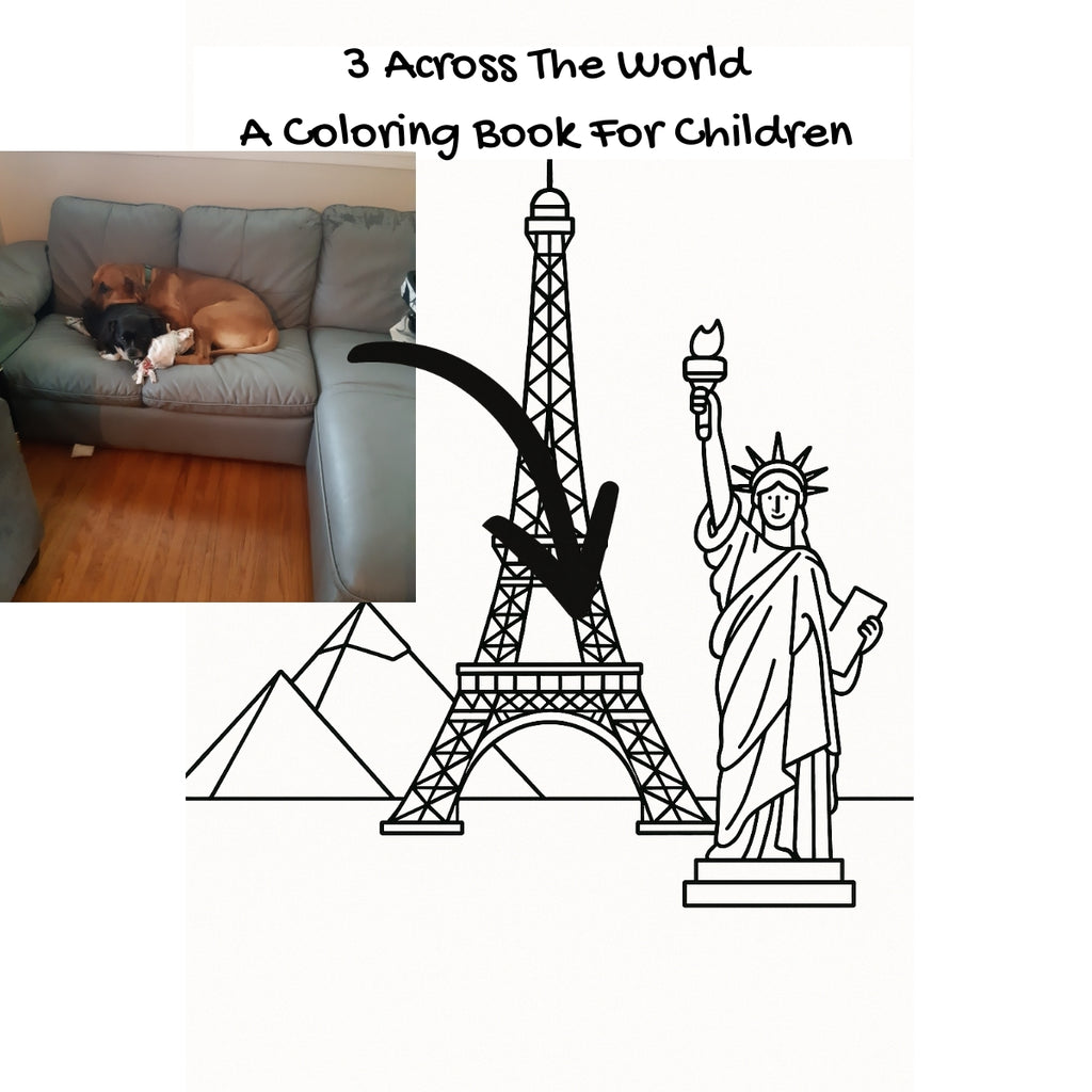 3 Across The World: A Coloring Book For Children