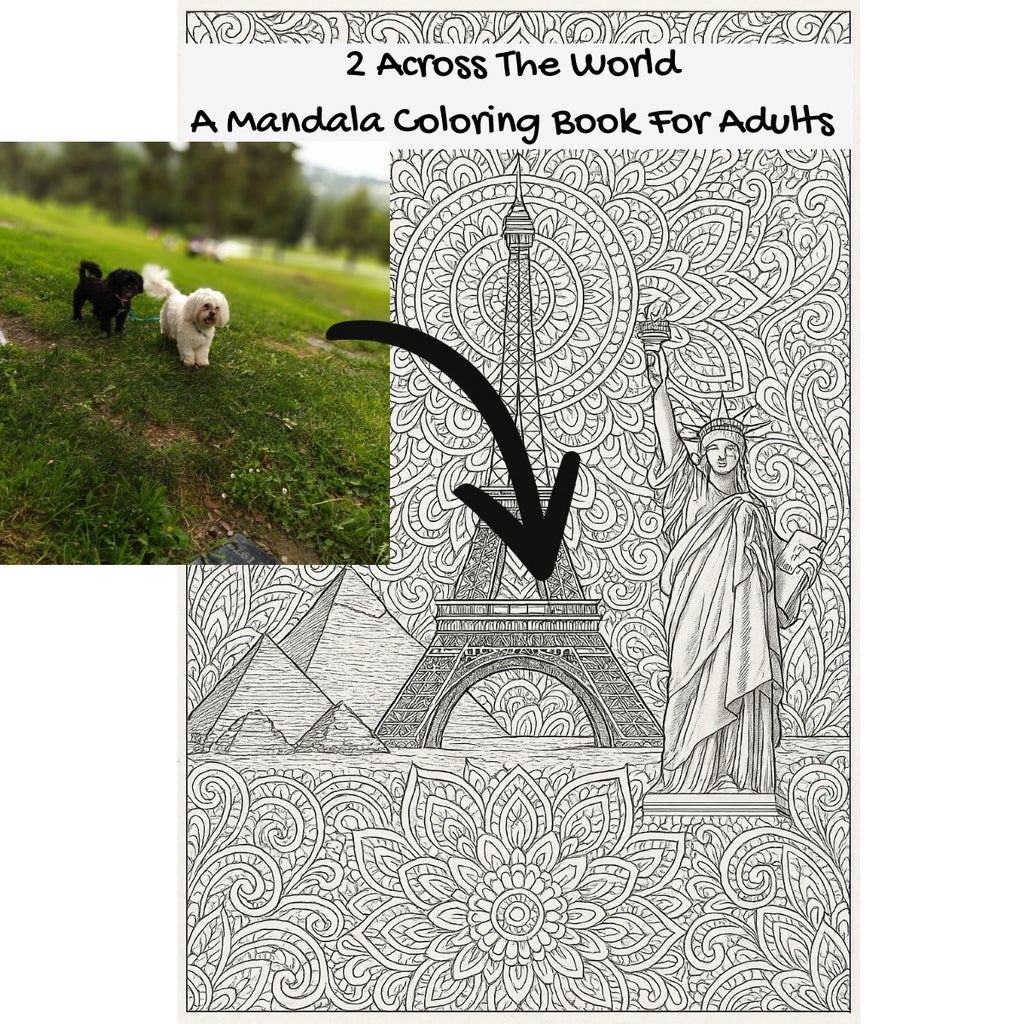 2 Across The World: A Mandala Coloring Book For Adults