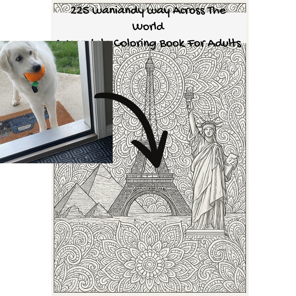 225 waniandy way Across The World: A Mandala Coloring Book For Adults