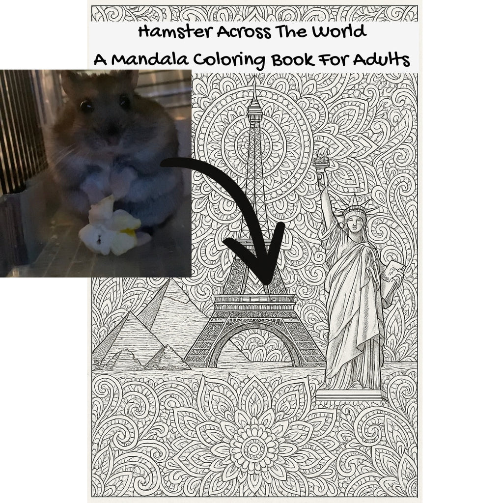 Hamster Across The World: A Mandala Coloring Book For Adults