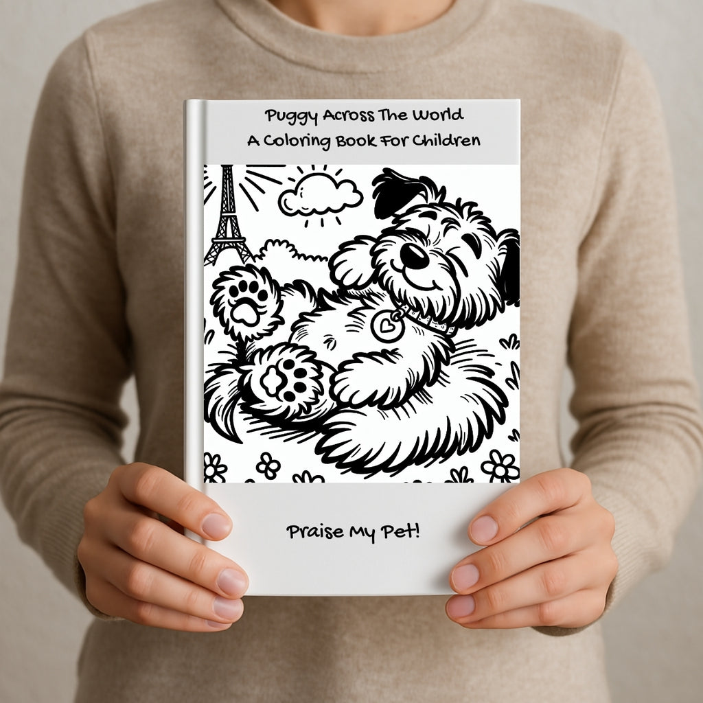 Puggy Across The World: A Coloring Book For Children