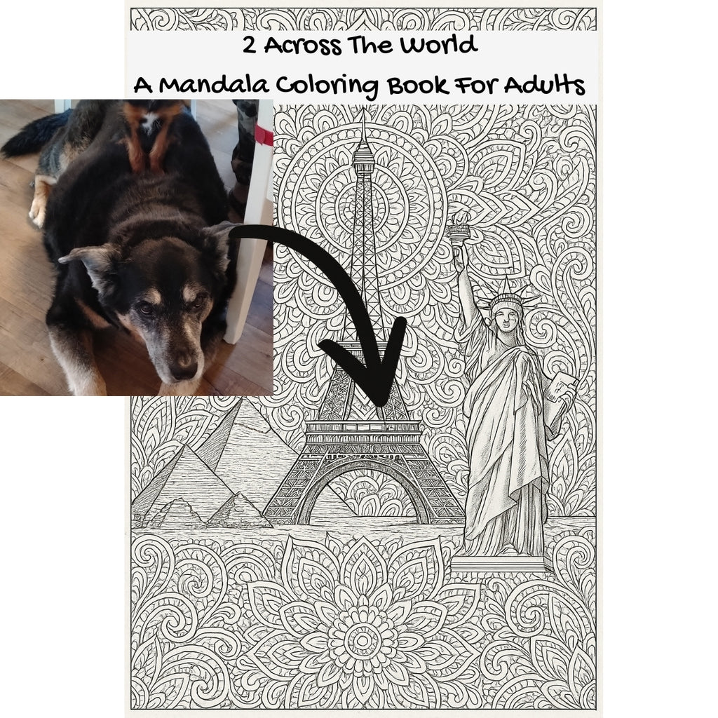 2 Across The World: A Mandala Coloring Book For Adults