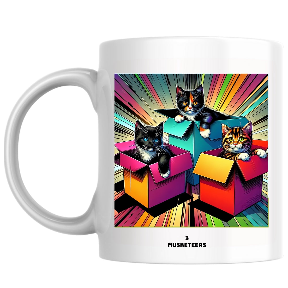 3 musketeers the Magnificent: Pop Art Coffee Mug