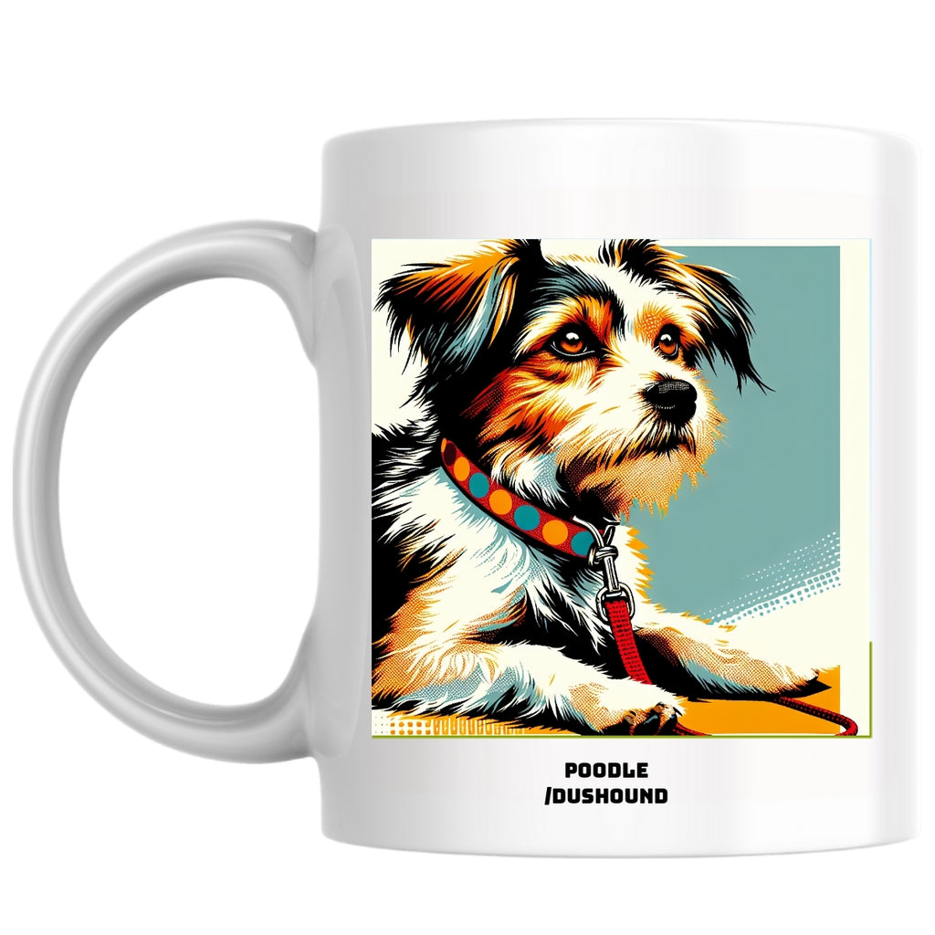 Poodle /Dushound the Magnificent: Pop Art Coffee Mug