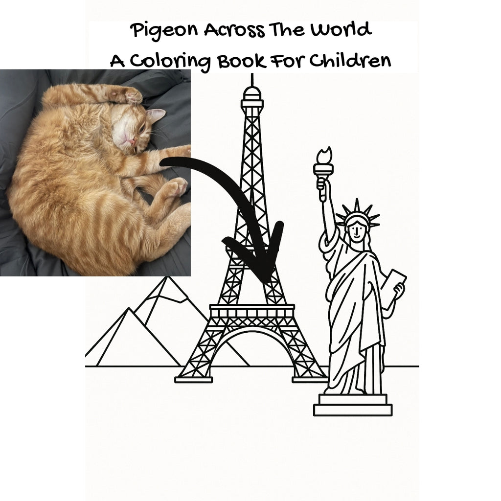 Pigeon Across The World: A Coloring Book For Children