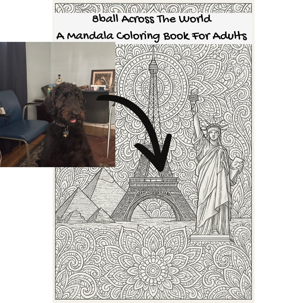 8ball Across The World: A Mandala Coloring Book For Adults
