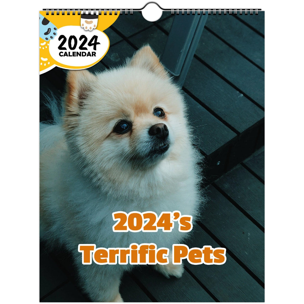 2024's Terrific Pets: 2024 Wall Calendar (Published)
