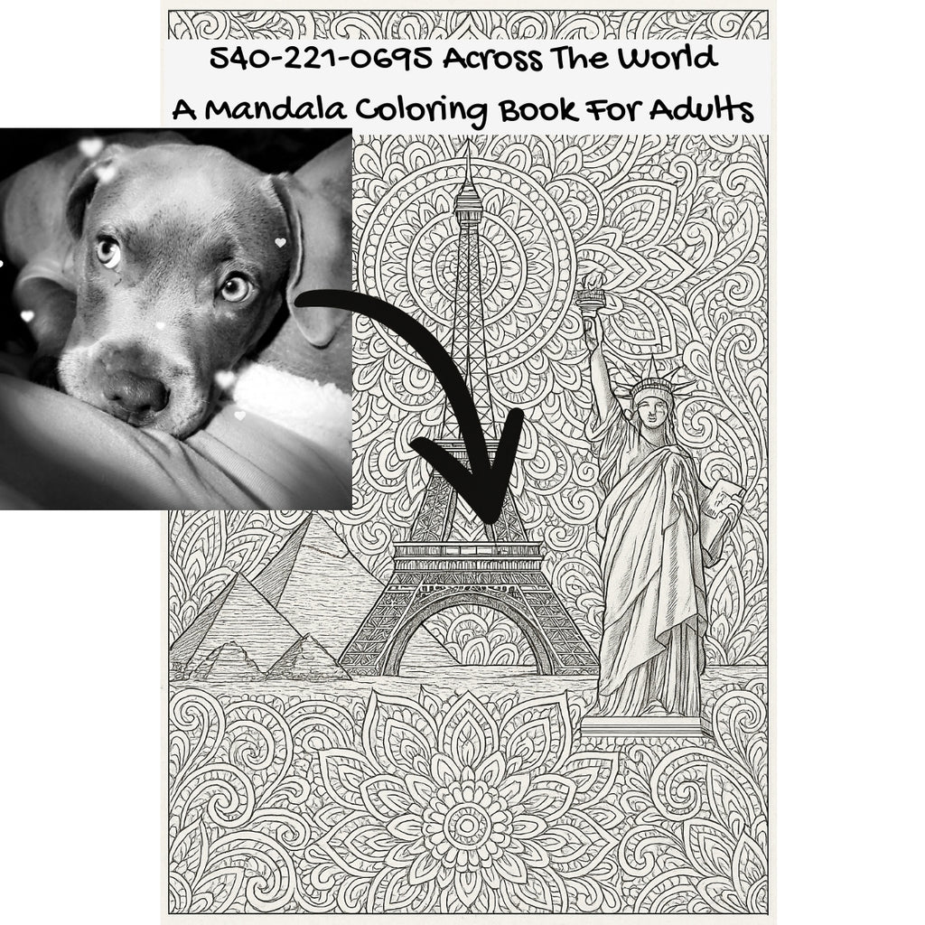 540-221-0695 Across The World: A Mandala Coloring Book For Adults