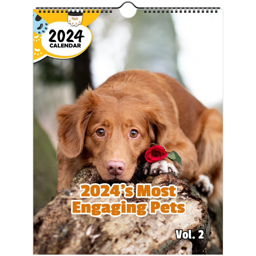 2024's Most Engaging Pets Volume Two: 2024 Wall Calendar (Published)
