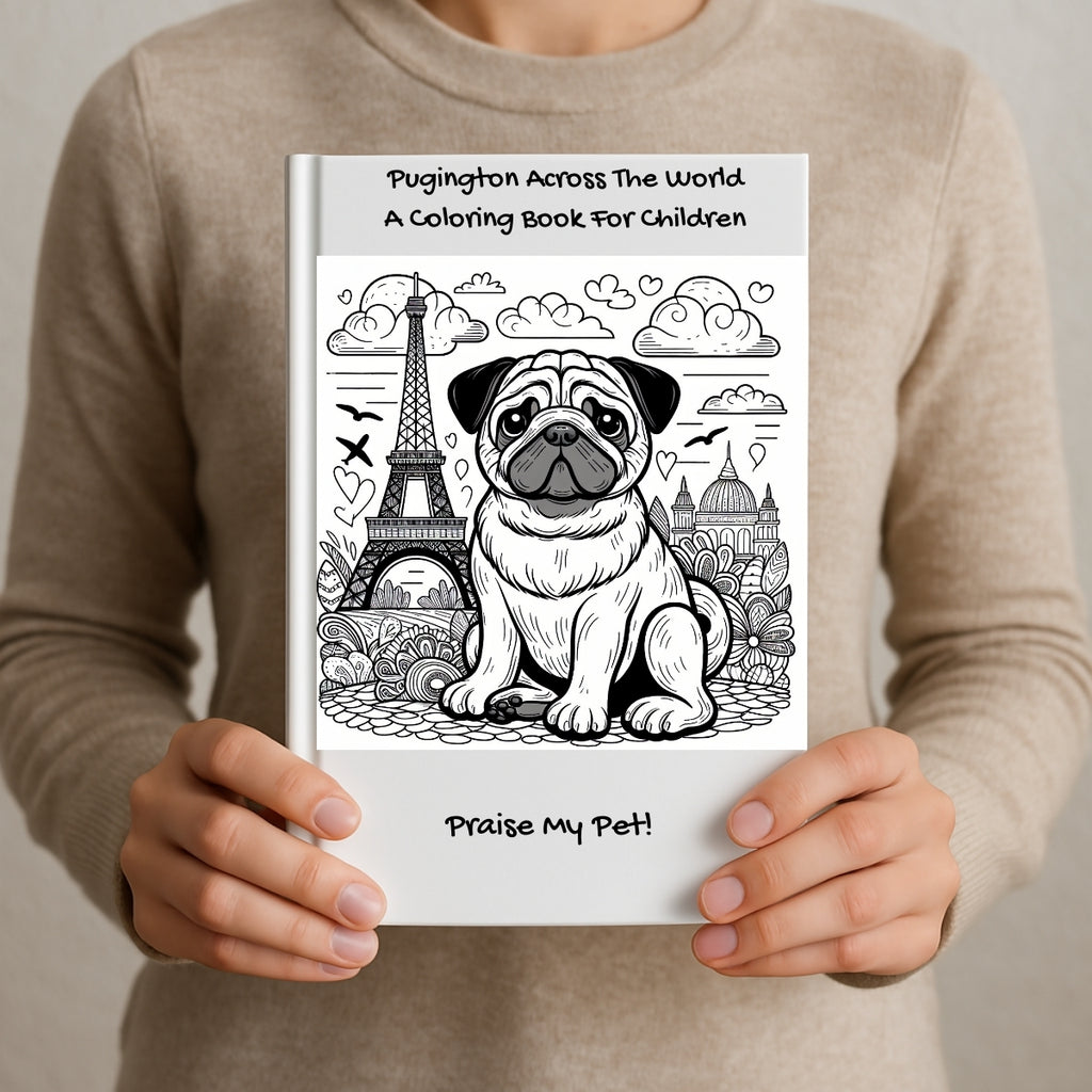 Pugington Across The World: A Coloring Book For Children