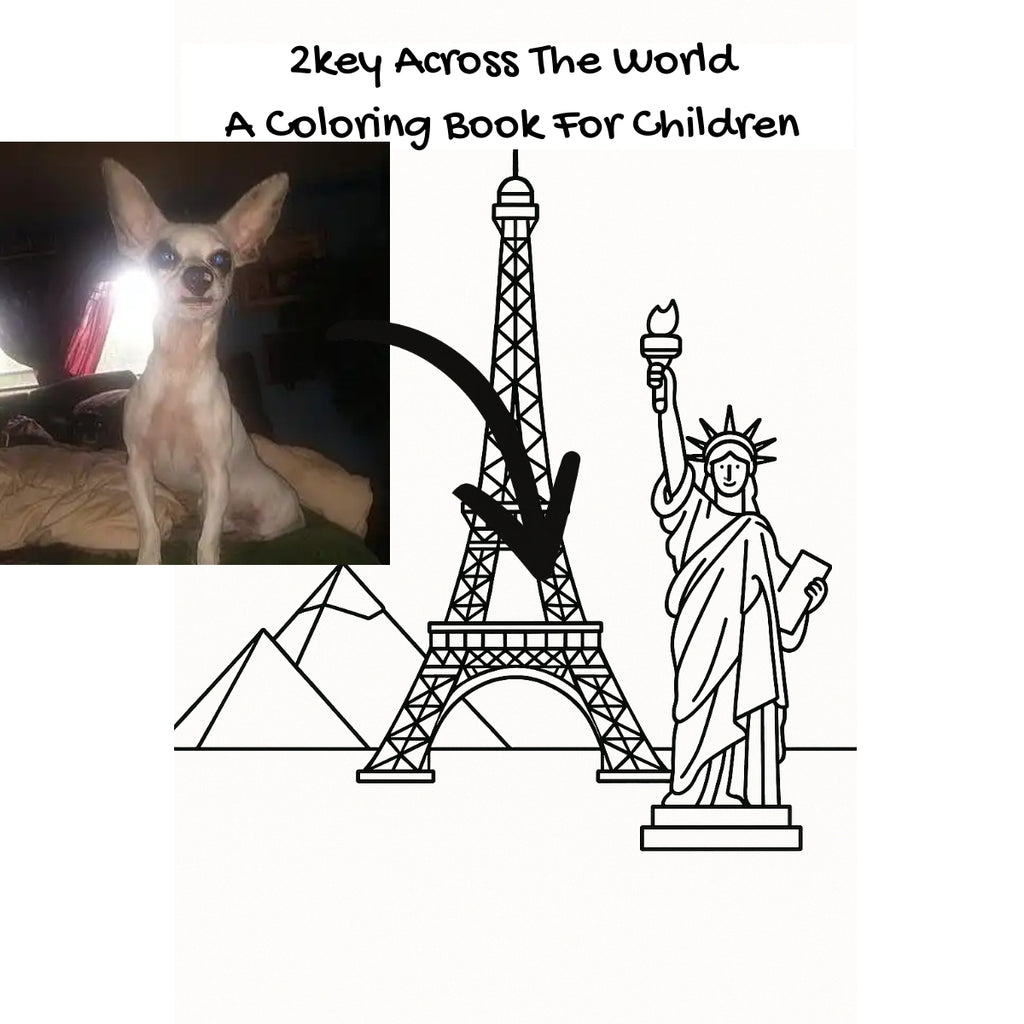 2key Across The World: A Coloring Book For Children