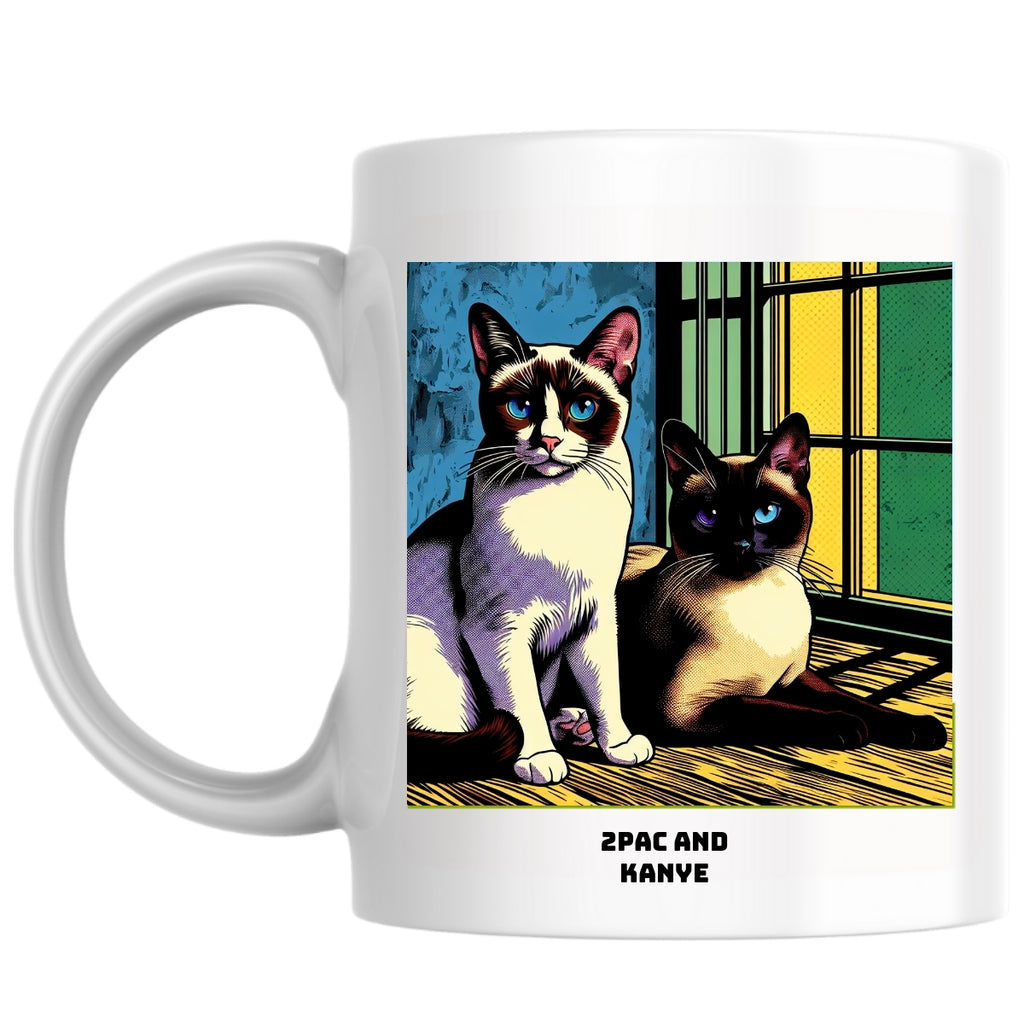 2Pac and Kanye the Magnificent: Pop Art Coffee Mug