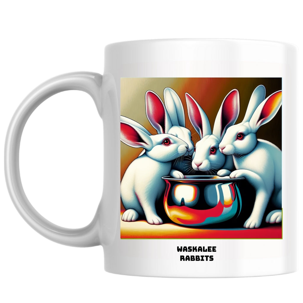 Waskalee Rabbits the Magnificent: Pop Art Coffee Mug